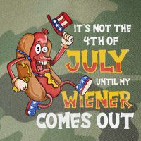 Its Not A Party Until My Wiener Comes Out 4th of July Wiener Legacy Tie Dye Trucker Hat