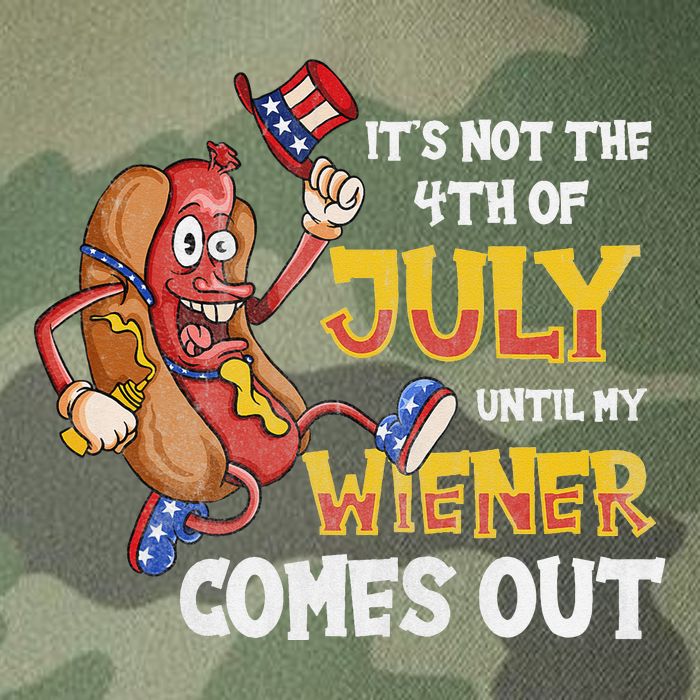 Its Not A Party Until My Wiener Comes Out 4th of July Wiener Legacy Tie Dye Trucker Hat