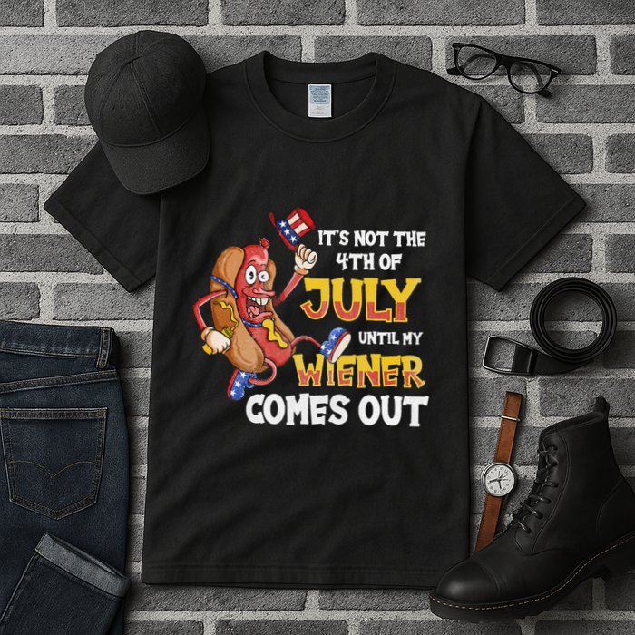 Its Not A Party Until My Wiener Comes Out 4th of July Wiener Tall T-Shirt