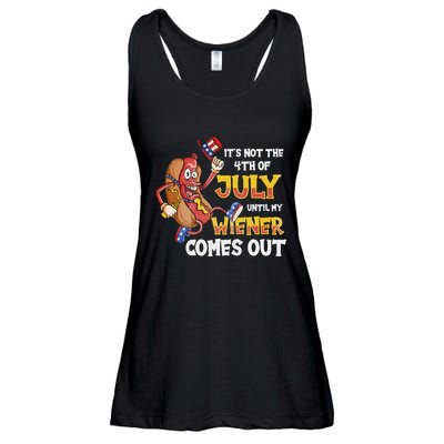 Its Not A Party Until My Wiener Comes Out 4th of July Wiener Ladies Essential Flowy Tank