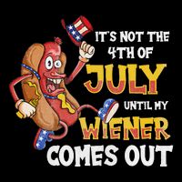 Its Not A Party Until My Wiener Comes Out 4th of July Wiener 16 in Basic Backpack