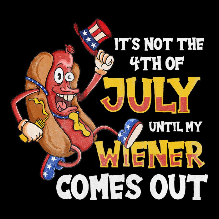 Its Not A Party Until My Wiener Comes Out 4th of July Wiener 16 in Basic Backpack