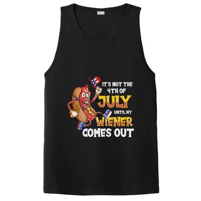 Its Not A Party Until My Wiener Comes Out 4th of July Wiener PosiCharge Competitor Tank
