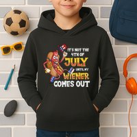 Its Not A Party Until My Wiener Comes Out 4th of July Wiener Kids Hoodie