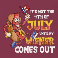 Its Not A Party Until My Wiener Comes Out 4th of July Wiener 16oz Travel Tumbler