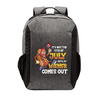 Its Not A Party Until My Wiener Comes Out 4th of July Wiener Vector Backpack