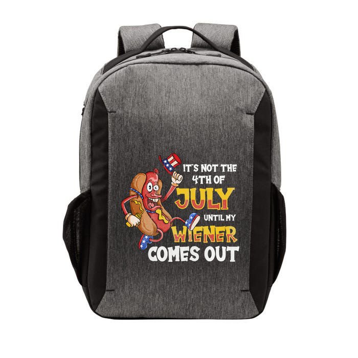 Its Not A Party Until My Wiener Comes Out 4th of July Wiener Vector Backpack