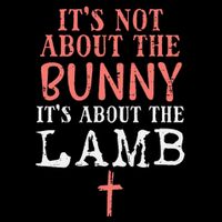 Its Not About The Bunny About Lamb Jesus Easter Christians 16 in Basic Backpack