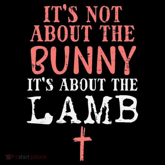 Its Not About The Bunny About Lamb Jesus Easter Christians Youth Performance Sprint T-Shirt
