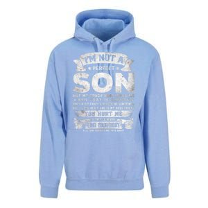 I'm Not A Perfect Son But My Crazy Mom Loves Me Gift Unisex Surf Hoodie