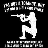 IM Not A Tomboy But IM Not A Girly Girl Either Toddler Hoodie