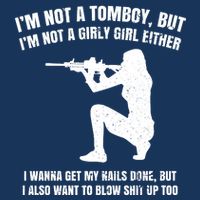 IM Not A Tomboy But IM Not A Girly Girl Either Infant Baby Jersey Bodysuit