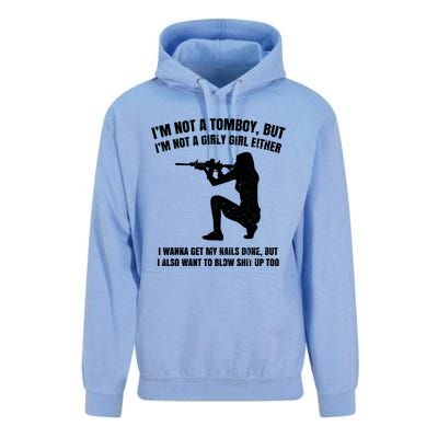 IM Not A Tomboy But IM Not A Girly Girl Either Unisex Surf Hoodie