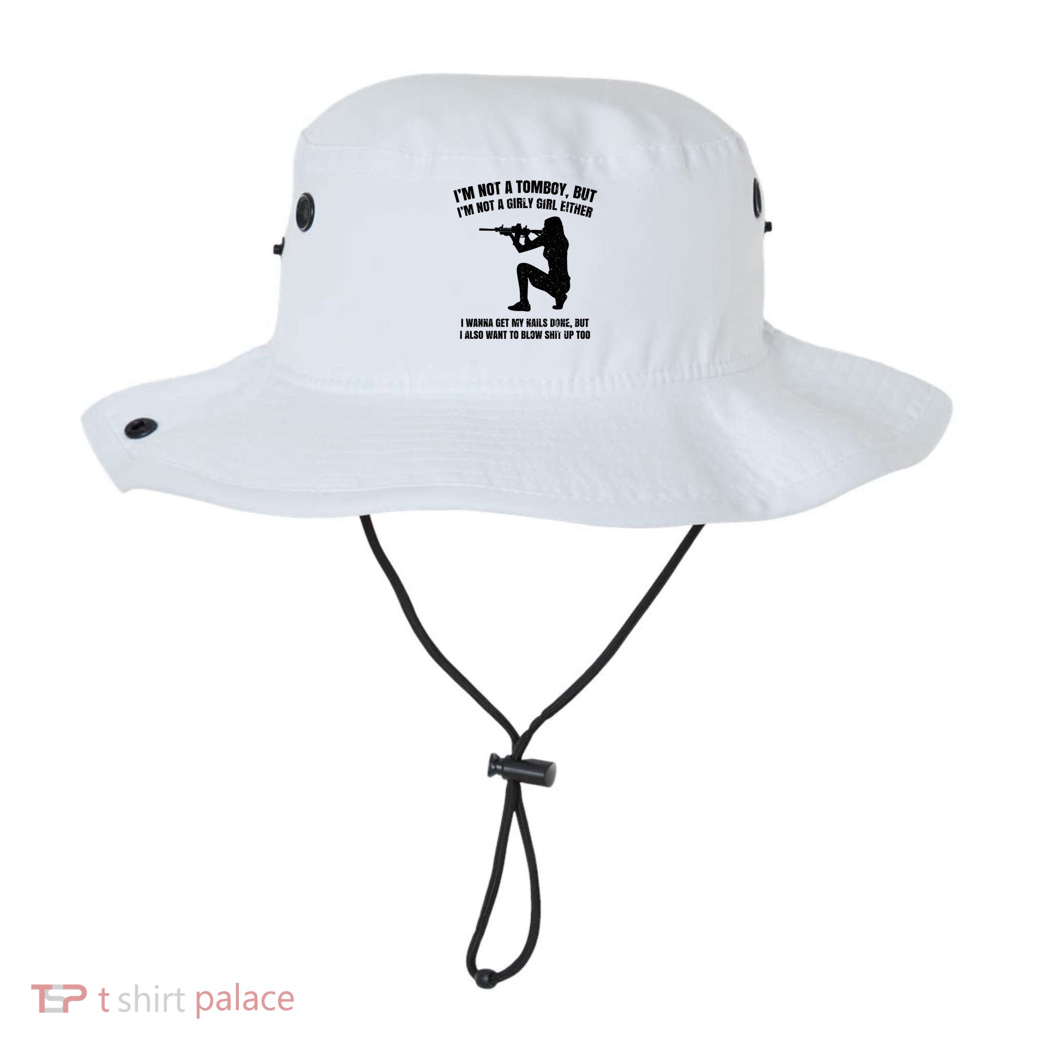IM Not A Tomboy But IM Not A Girly Girl Either Bucket Hat