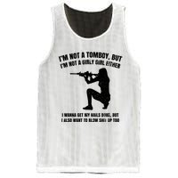 IM Not A Tomboy But IM Not A Girly Girl Either Mesh Reversible Basketball Jersey Tank