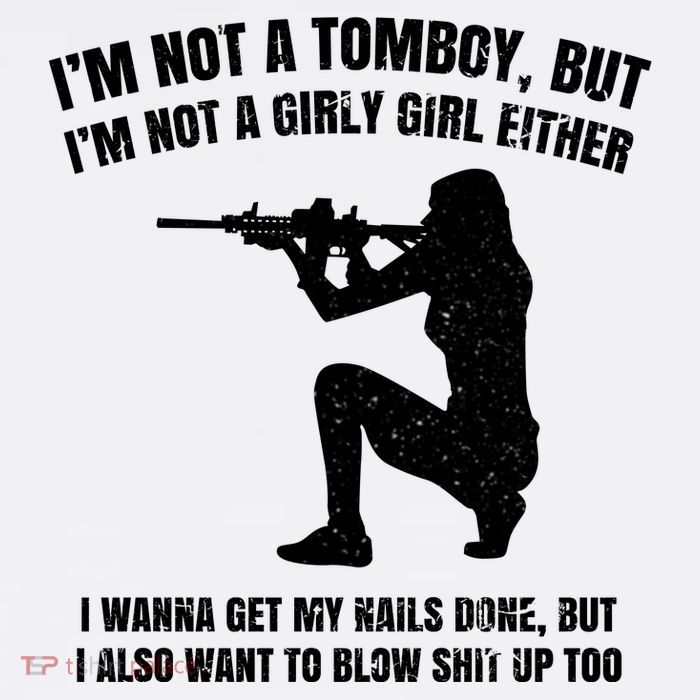 IM Not A Tomboy But IM Not A Girly Girl Either Youth Performance Sprint T-Shirt