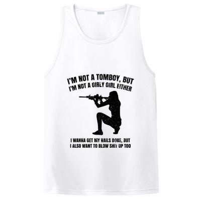 IM Not A Tomboy But IM Not A Girly Girl Either PosiCharge Competitor Tank