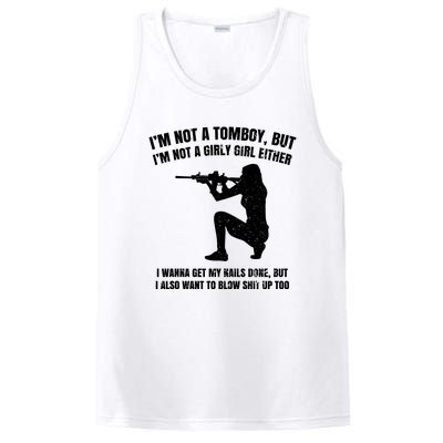 IM Not A Tomboy But IM Not A Girly Girl Either PosiCharge Competitor Tank