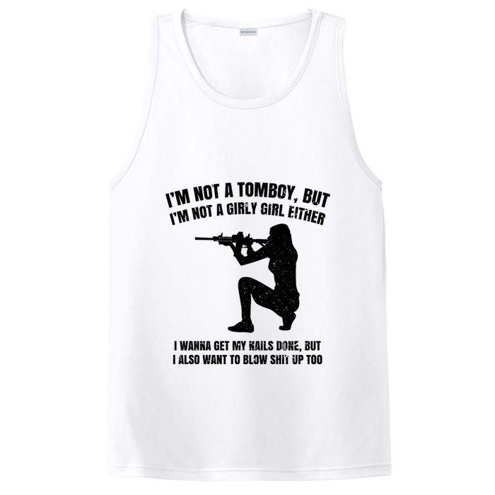IM Not A Tomboy But IM Not A Girly Girl Either PosiCharge Competitor Tank
