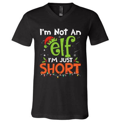 Im Not An Elf Just Short Funny Christmas Xmas V-Neck T-Shirt