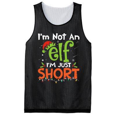 Im Not An Elf Just Short Funny Christmas Xmas Mesh Reversible Basketball Jersey Tank