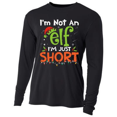 Im Not An Elf Just Short Funny Christmas Xmas Cooling Performance Long Sleeve Crew