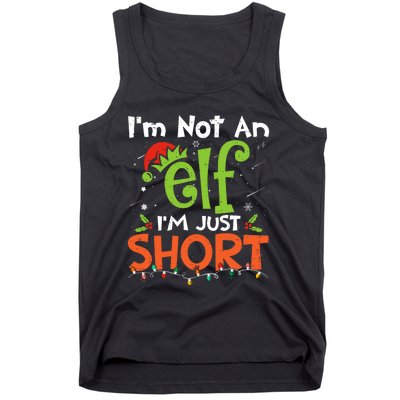 Im Not An Elf Just Short Funny Christmas Xmas Tank Top