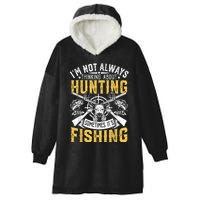 IM Not Always Thinking About Hunting Funny Outdoor Humor Hooded Wearable Blanket