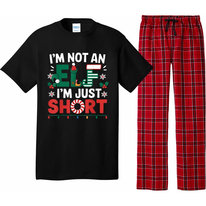 IM Not An Elf Im Just Short Funny Christmas Matching Family Pajama Set