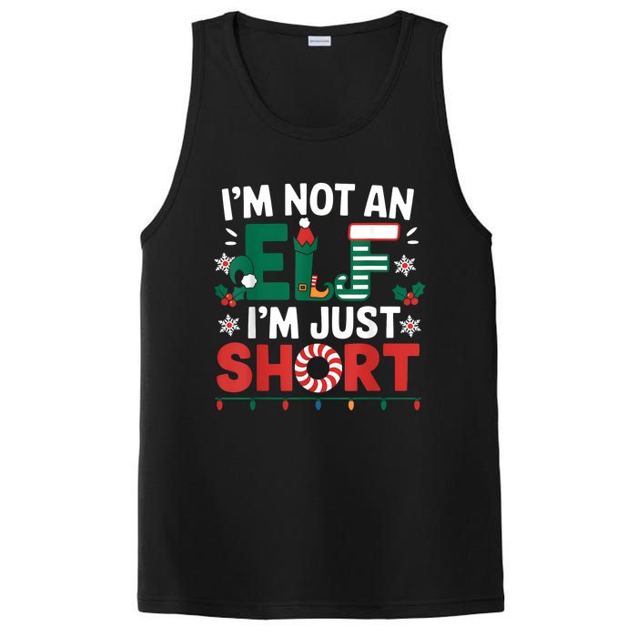 IM Not An Elf Im Just Short Funny Christmas Matching Family PosiCharge Competitor Tank