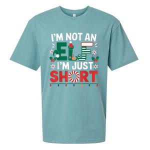 IM Not An Elf Im Just Short Funny Christmas Matching Family Sueded Cloud Jersey T-Shirt