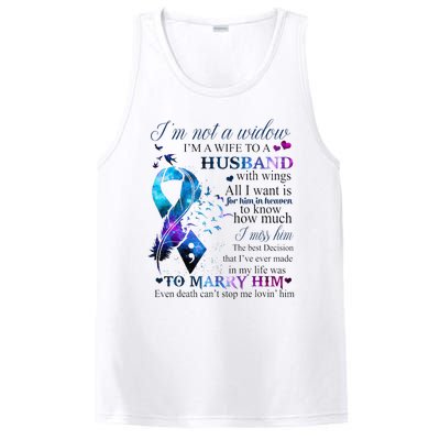 IM Not A Widow IM A Wife To A Beautiful Husband With Wings PosiCharge Competitor Tank