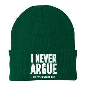 I Never Argue I Just Explain Why Im Right Knit Cap Winter Beanie