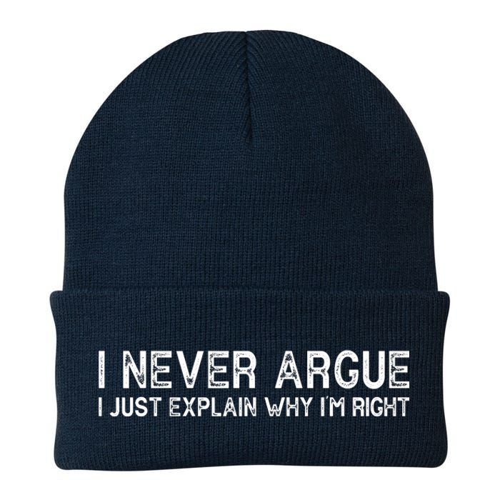 I Never Argue I Just Explain Why I'm Right Knit Cap Winter Beanie