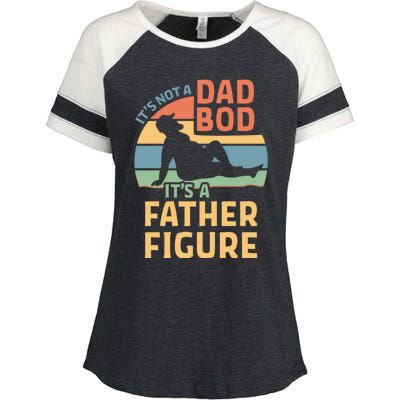 It's Not A Dad Bod It's A Father Figure Gift Enza Ladies Jersey Colorblock Tee