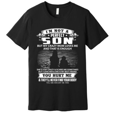 IM Not A Perfect Son But My Mom Loves Me And That Is Enough Premium T-Shirt