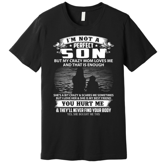 IM Not A Perfect Son But My Mom Loves Me And That Is Enough Premium T-Shirt