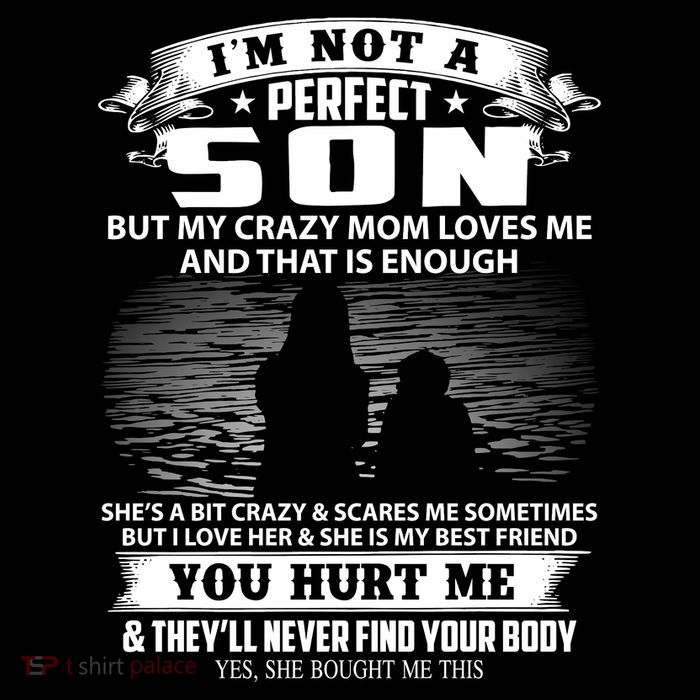 IM Not A Perfect Son But My Mom Loves Me And That Is Enough Premium T-Shirt