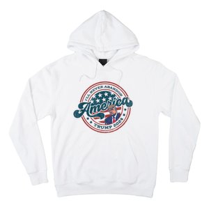 Ill Never Abandon America Patriotic Logo Donald Trump 2024 Hoodie