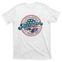 Ill Never Abandon America Patriotic Logo Donald Trump 2024 T-Shirt