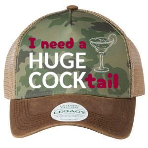 I Need A Huge Cocktail Legacy Tie Dye Trucker Hat