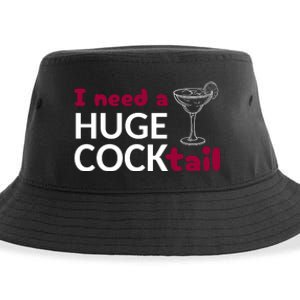 I Need A Huge Cocktail Sustainable Bucket Hat