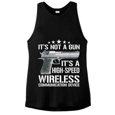 Its Not A Gun Meme Funny Its Not A Gun Ladies PosiCharge Tri-Blend Wicking Tank