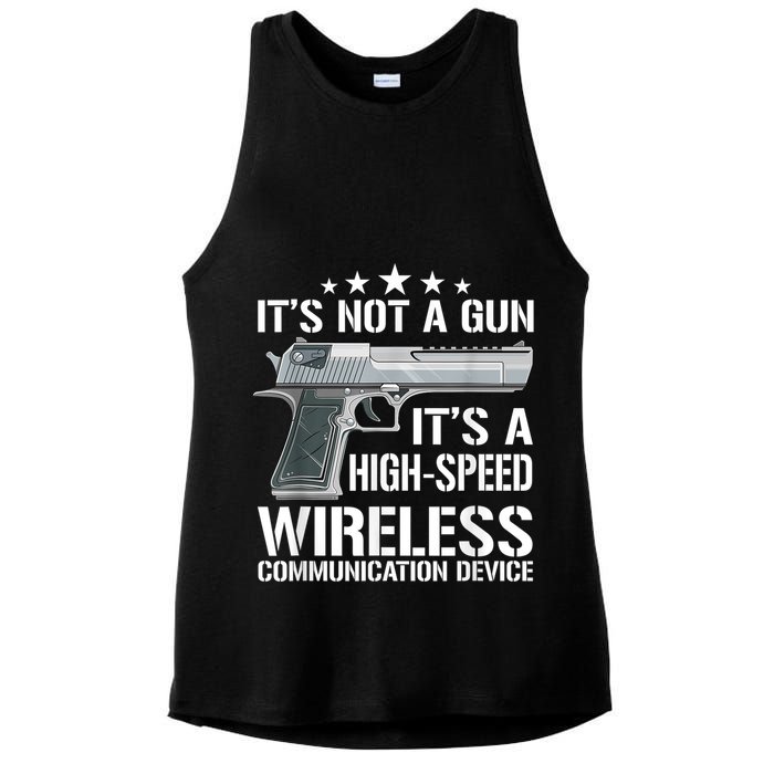 Its Not A Gun Meme Funny Its Not A Gun Ladies PosiCharge Tri-Blend Wicking Tank