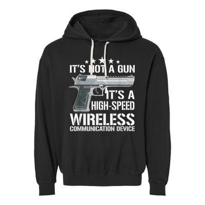 Its Not A Gun Meme Funny Its Not A Gun Garment-Dyed Fleece Hoodie