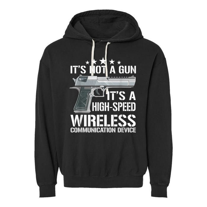 Its Not A Gun Meme Funny Its Not A Gun Garment-Dyed Fleece Hoodie