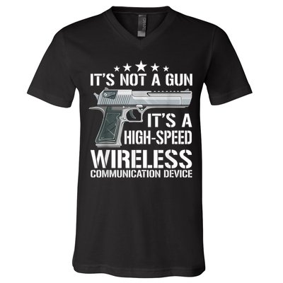 Its Not A Gun Meme Funny Its Not A Gun V-Neck T-Shirt