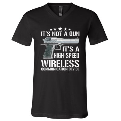 Its Not A Gun Meme Funny Its Not A Gun V-Neck T-Shirt