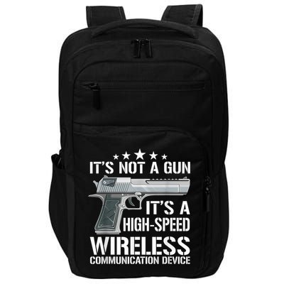 Its Not A Gun Meme Funny Its Not A Gun Impact Tech Backpack