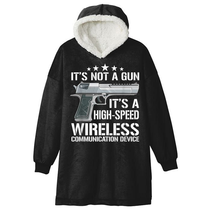 Its Not A Gun Meme Funny Its Not A Gun Hooded Wearable Blanket